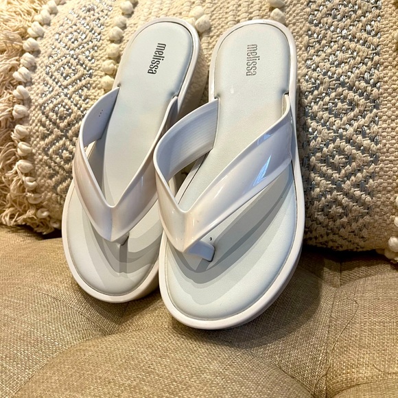 Melissa White Platform Sandals - Picture 2 of 2